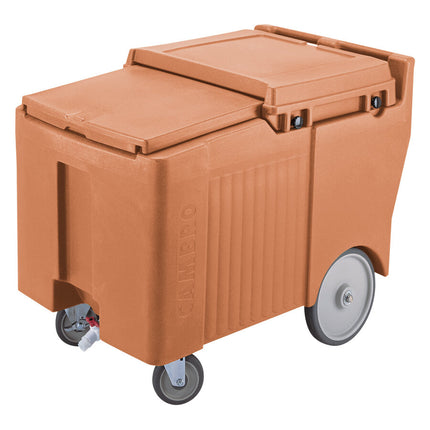 Khoang đá di động Cambro ICS175LB157 SlidingLid màu be cà phê - Sức chứa 79,4 kg