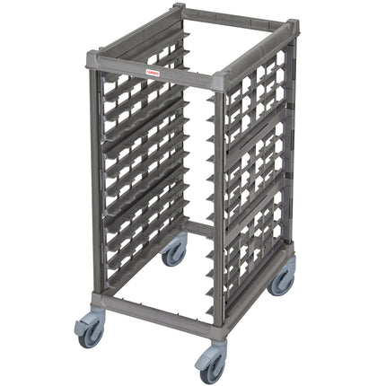 Giá để khay nướng nạp đầu Cambro UPR1826HP12 Camshelving Ultimate 12 khay nửa cỡ bánh xe nhựa - chưa lắp ráp