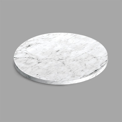 Đĩa phục vụ melamine tròn Delfin (Steelite International) 28 x 1,9 cm giả cẩm thạch Carrara trắng