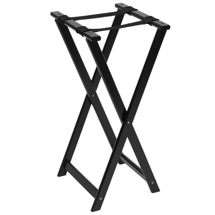 Giá đỡ khay gấp gọn bằng gỗ đen American Metalcraft WTSB33 79 cm kèm dây đen
