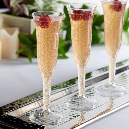 Ly champagne nhựa một mảnh trong Visions 5 oz (148 ml) - Thùng 96 cái