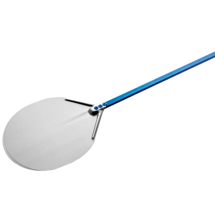 Xẻng xúc pizza tròn nhôm anod GI Metal Azzurra 41 cm, cán 119 cm, A-41/120