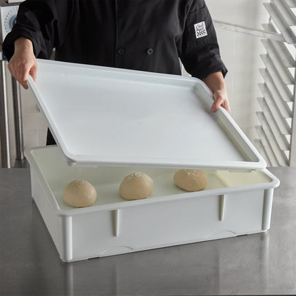 Nắp thùng ủ bột polypropylene Baker's Lane 46 x 66 cm màu trắng