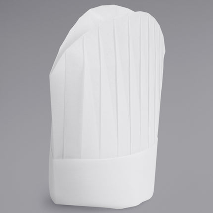 Mũ đầu bếp màu trắng Mercer Culinary 22,9 cm - Gói 10 cái