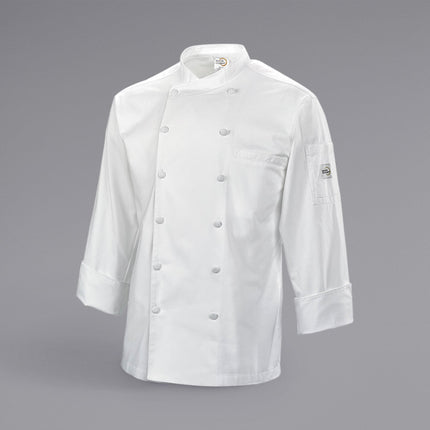 Áo bếp điều hành unisex Mercer Culinary Renaissance M62010WH trắng nhẹ - size 2XL