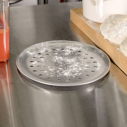 Khay pizza coupe nhôm đục lỗ trọng lượng chuẩn American Metalcraft PCTP12 30 cm