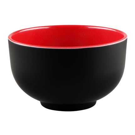Đồ dùng melamine phong cách Á Đông Elite Global Solutions JW4432T Karma 710 ml đen và đỏ tròn hai-Tone melamine tô - Thù