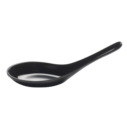 Muỗng canh melamine Elite Global Solutions 020-3 Zen đen 13,7 cm - Gói 6 cái