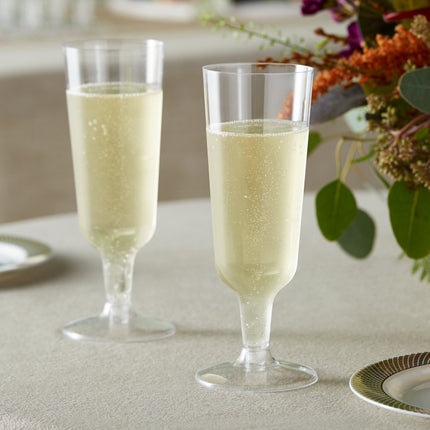 Ly champagne nhựa PS 2 mảnh trong suốt Visions 177 ml - Thùng 120 cái