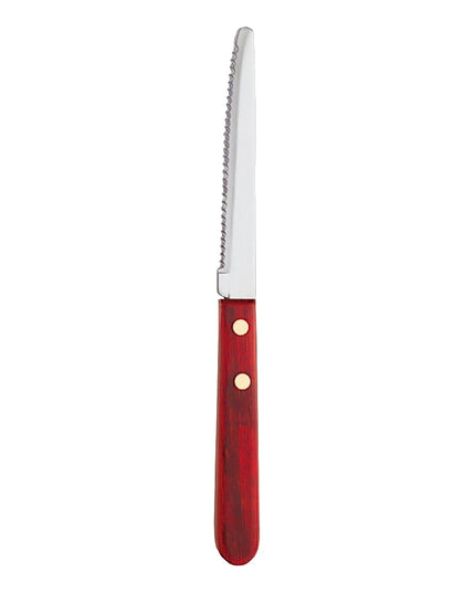 Dao Steak Libbey 200 1682 21 cm Cán Đỏ Đầu Tròn