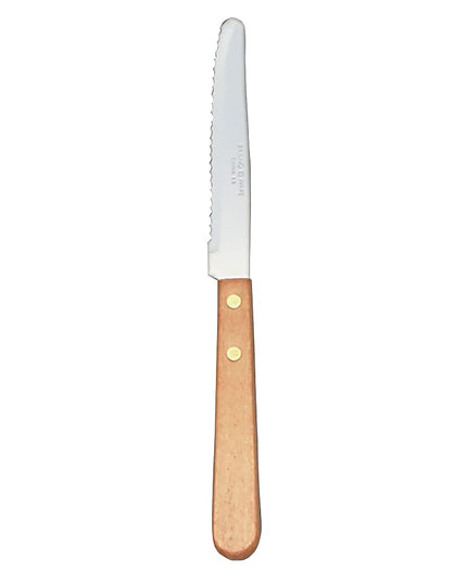 Dao Steak Libbey 200 1702 21.6cm Cán Gỗ Đầu Tròn