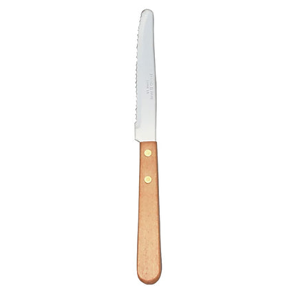 Dao Steak Libbey 200 1702 21.6cm Cán Gỗ Đầu Tròn