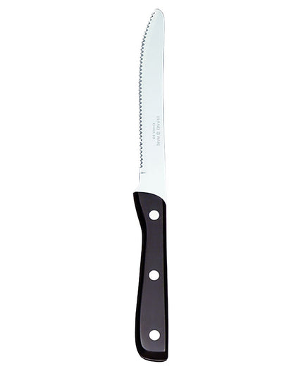 Dao Steak Libbey 201 2682 23.5cm Cán Bakelite Đen Mũi Tròn