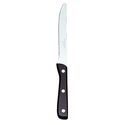 Dao Steak Libbey 201 2682 23.5cm Cán Bakelite Đen Mũi Tròn