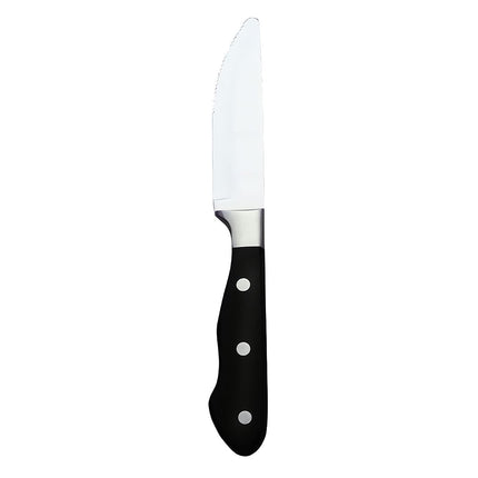 Dao Bít Tết Libbey 201 2694 24.4 cm Tang Kim Loại Tay Nhựa Đen Kiểu Deluxe Chop House