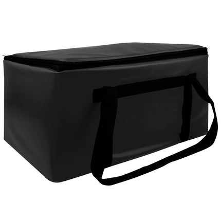 Túi giữ nhiệt vận chuyển thực phẩm cỡ lớn Space Saver có thể tùy biến Sterno màu đen, 41 x 61 x 36 cm - Chứa 3 khay full