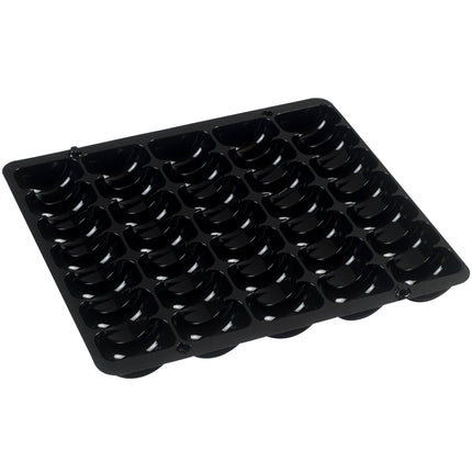 Khung nhựa định hình màu đen đựng 35 bánh macaron Solia PP10023 - Thùng 150 cái