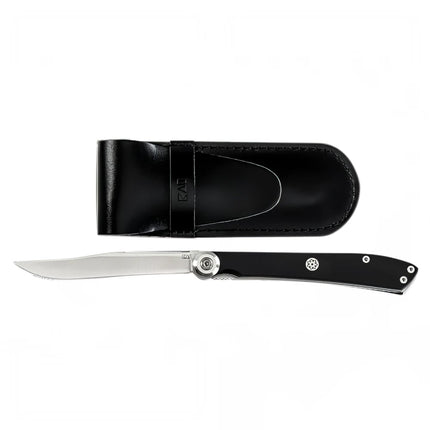 Dao Steak Gấp Shun 5700X 19.4cm Lưỡi 7.6cm Cán POM Đen