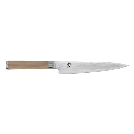Dao Đa Năng Shun 15.2 cm Cán Gỗ Pakkawood Màu Vàng Sáng, Thép Không Gỉ (DM0701W)