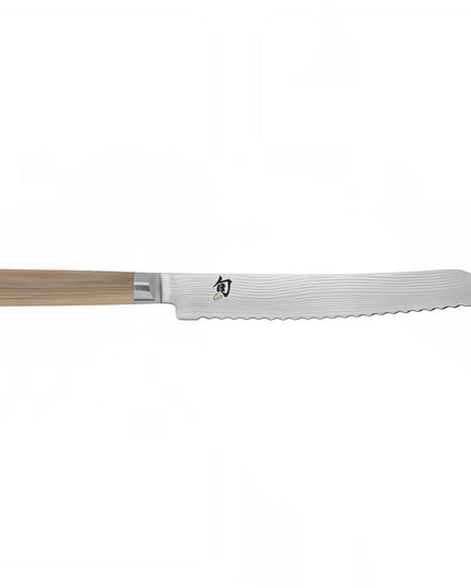 Dao Cắt Bánh Mì Shun 23 cm Cán Gỗ Pakkawood Vàng, Thép Không Gỉ (DM0705W)