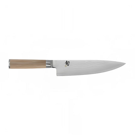 Dao Đầu Bếp Shun 20.3 cm Cán Gỗ PakkaWood Màu Vàng Nhạt Thép Không Gỉ (DM0706W)