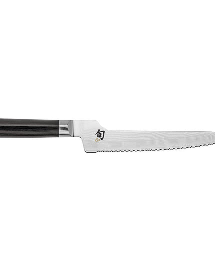 Dao Cắt Bánh Mì Shun Offset Lưỡi 22.9 cm Cán PakkaWood Hình Chữ D (DM0724)