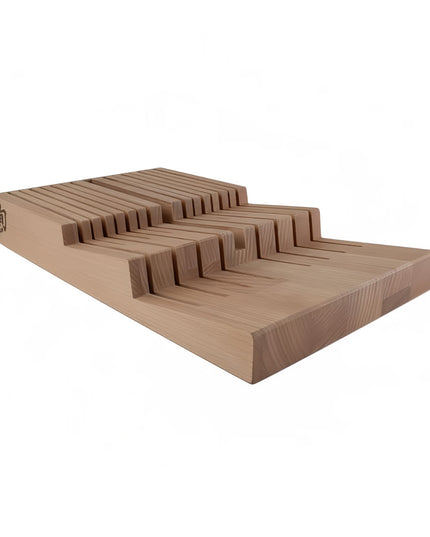 Khay Đựng Dao Shun 15 Khe Trong Ngăn Kéo 25.4 cm x 43.2 cm Gỗ Sồi (DM0856)