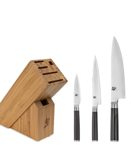 Bộ Dao 5 Món Shun Starter Kèm Giá Tre DMS0530