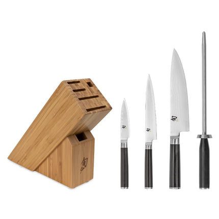 Bộ Dao 5 Món Shun Starter Kèm Giá Tre DMS0530