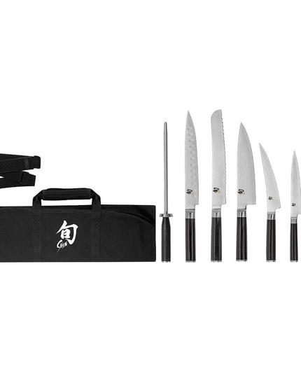 Bộ Dao Học Viên Shun 8 Món Kèm Túi Cuộn Shun (DMS0899)