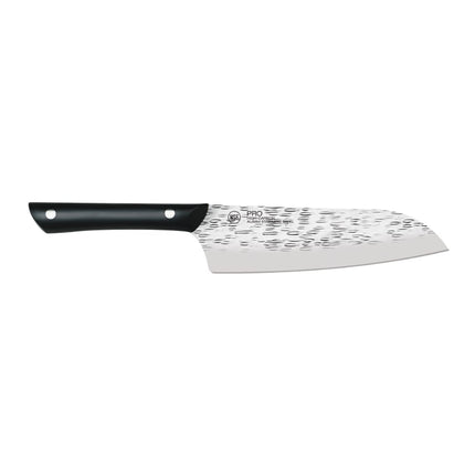 Dao Santoku Kai HT7064 17.8 cm Cán POM Đen Lưỡi Thép Không Gỉ