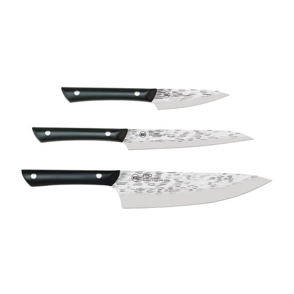 Bộ Dao 3 Món Shun HTS0370 Cán POM Đen Thép Carbon