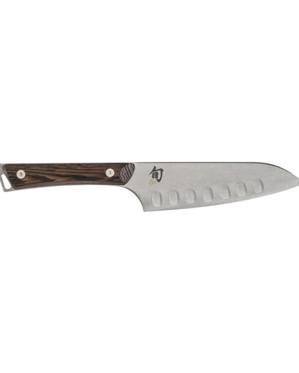 Dao Santoku Shun SWT0727 14 cm Lưỡi Thép Carbon Cán Gỗ