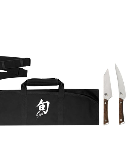 Bộ Dao BBQ 4 Món Shun Kèm Túi Cuộn SWTS0450