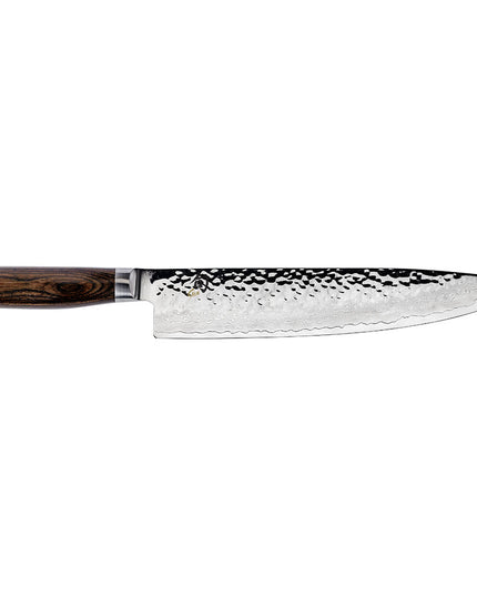 Dao Bếp Đầu Bếp Shun Premier 25.4 cm Lưỡi Damascus Rèn Búa Cán Óc Chó (TDM0707)