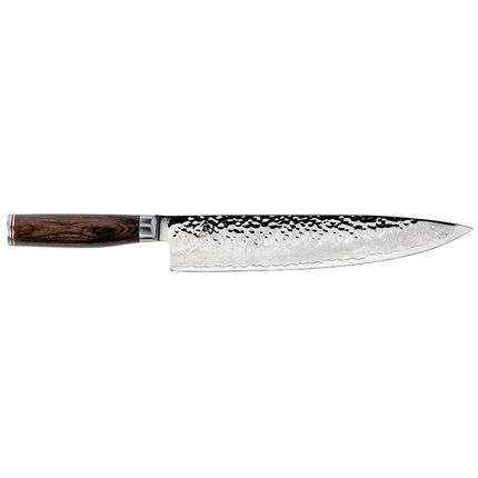 Dao Bếp Đầu Bếp Shun Premier 25.4 cm Lưỡi Damascus Rèn Búa Cán Óc Chó (TDM0707)