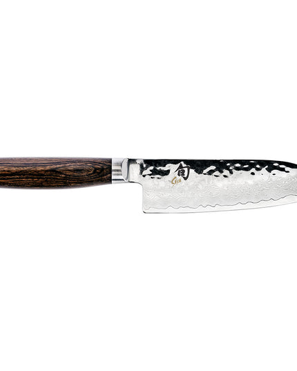 Dao Santoku Shun TDM0727 14 cm Lưỡi Rèn Cán Gỗ Óc Chó