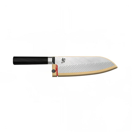 Dao Santoku Lõi Kép Shun VG0021 17.8 cm Cán Packwood Đen Thép Carbon