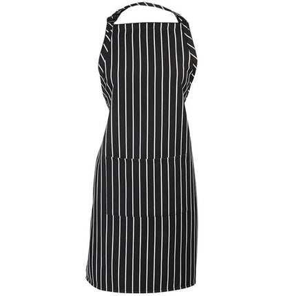 Tạp dề yếm họa tiết kẻ sọc phấn pha polyester-cotton điều chỉnh tùy chỉnh được Mercer Culinary Genesis M61110BCS