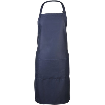 Tạp dề yếm vải poly-cotton có thể tùy chỉnh Mercer Culinary M61110NB Genesis xanh navy, dây cổ điều chỉnh và 1 túi
