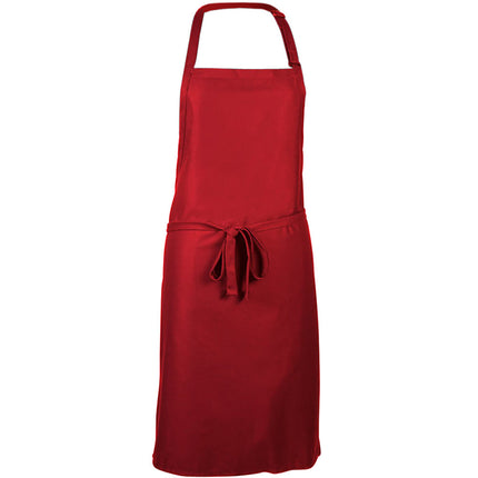Tạp dề yếm pha polyester-cotton điều chỉnh tùy chỉnh được màu đỏ Mercer Culinary Genesis M61120RD 83,8 x 58,4 cm