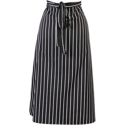 Tạp dề bistro họa tiết kẻ sọc phấn pha polyester-cotton tùy chỉnh được Mercer Culinary Genesis M61130BCS