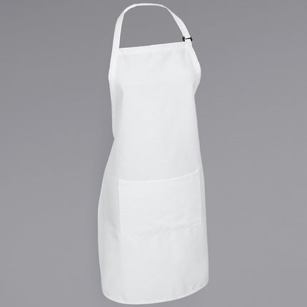 Tạp dề yếm poly-cotton màu trắng Mercer Culinary 83,8 x 58,4 cm
