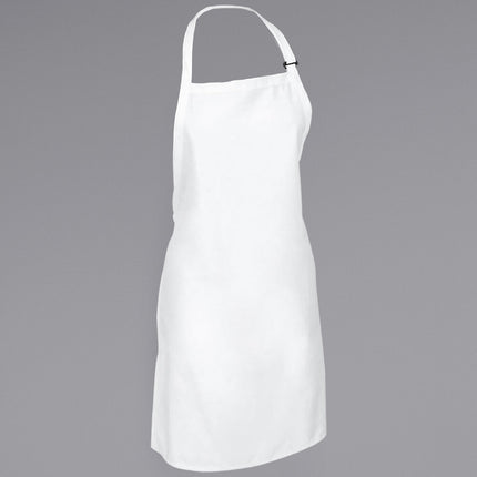 Tạp dề yếm pha polyester-cotton điều chỉnh tùy chỉnh được màu trắng Mercer Culinary Genesis M61120WH 83,8 x 58,4 cm