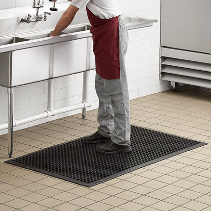 Thảm lót sàn cao su giảm mỏi Choice màu đen cạnh vát 91 x 152 cm dày 1,3 cm