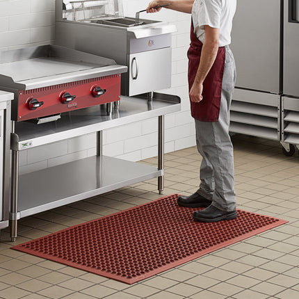 Thảm sàn cao su chống mỏi màu đỏ Choice 0,91 x 1,52 m viền vát dày 1,3 cm