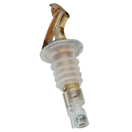 Vòi rót rượu định lượng Precision Pours 12 RA F màu hổ phách 15 ml có nắp lật - Gói 12 cái