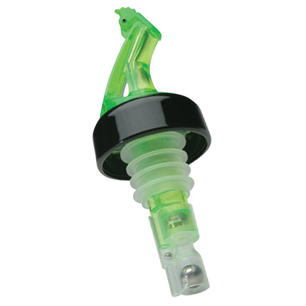 Vòi rót rượu định lượng Precision Pours 12 SG C/F màu xanh lá 15 ml có nắp lật có vòng cổ - Gói 12 cái