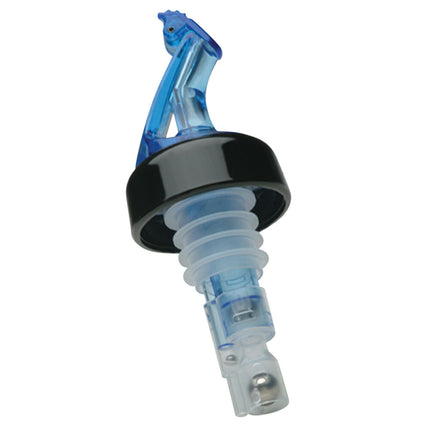 Vòi rót rượu định lượng Precision Pours 112 BL C/F màu xanh biển 44 ml có nắp lật có vòng cổ - Gói 12 cái