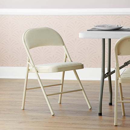 Ghế tiệc Lancaster Table & Seating be vải ghế gấp với đệm ngồi